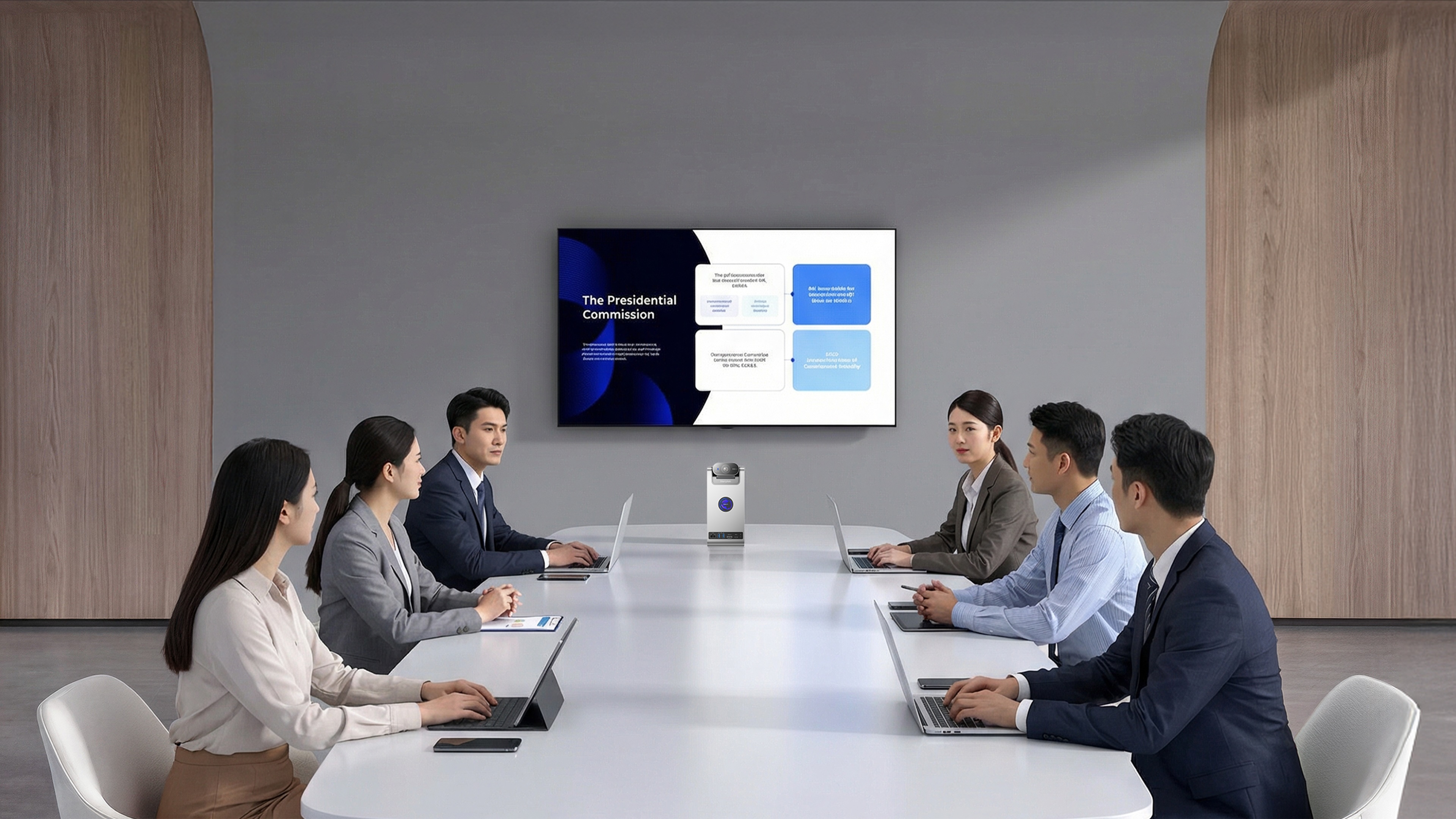 StarryHub Core20 installed in a modern meeting room